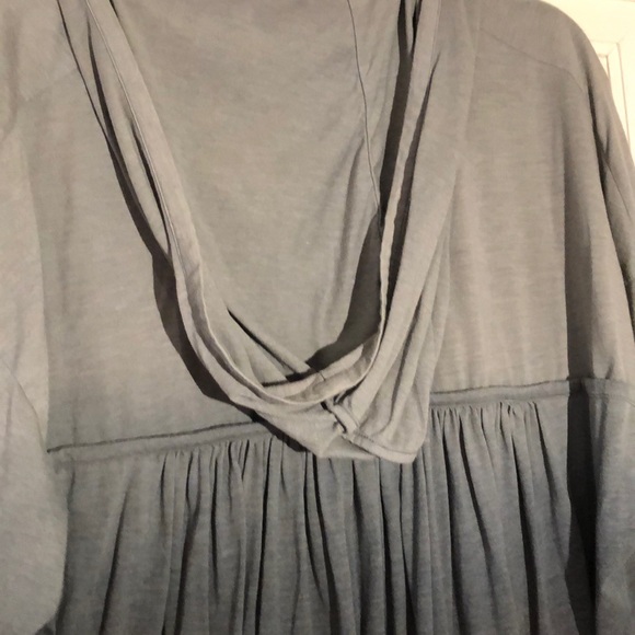 Ombré long sleeve shirt with hood - Picture 3 of 4